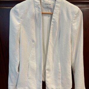 Babaton 'Keith' Open-Front Jacket in Espace White